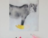 CHARITY / lioness poster/archival print