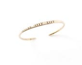 NEW Gold Gift for Grad Cuff Bracelet / unisex stamped brass cuff personalized with custom graduation year in Roman numerals