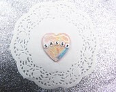 pastel pink glitter 'SASSY' glitter brooch - cute & kitsch