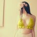 Ruffle Crochet Bikini Top Azure Neon Green swim costume