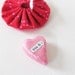 Clay Heart Sentiment with Fabric Gift Pouch- You & I