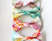 Hair Bow / Clip on Bow-Tie - Tartan - Choose One