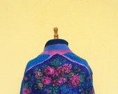 Hyacinth wrap - nuno felt shawl / scarf / stole