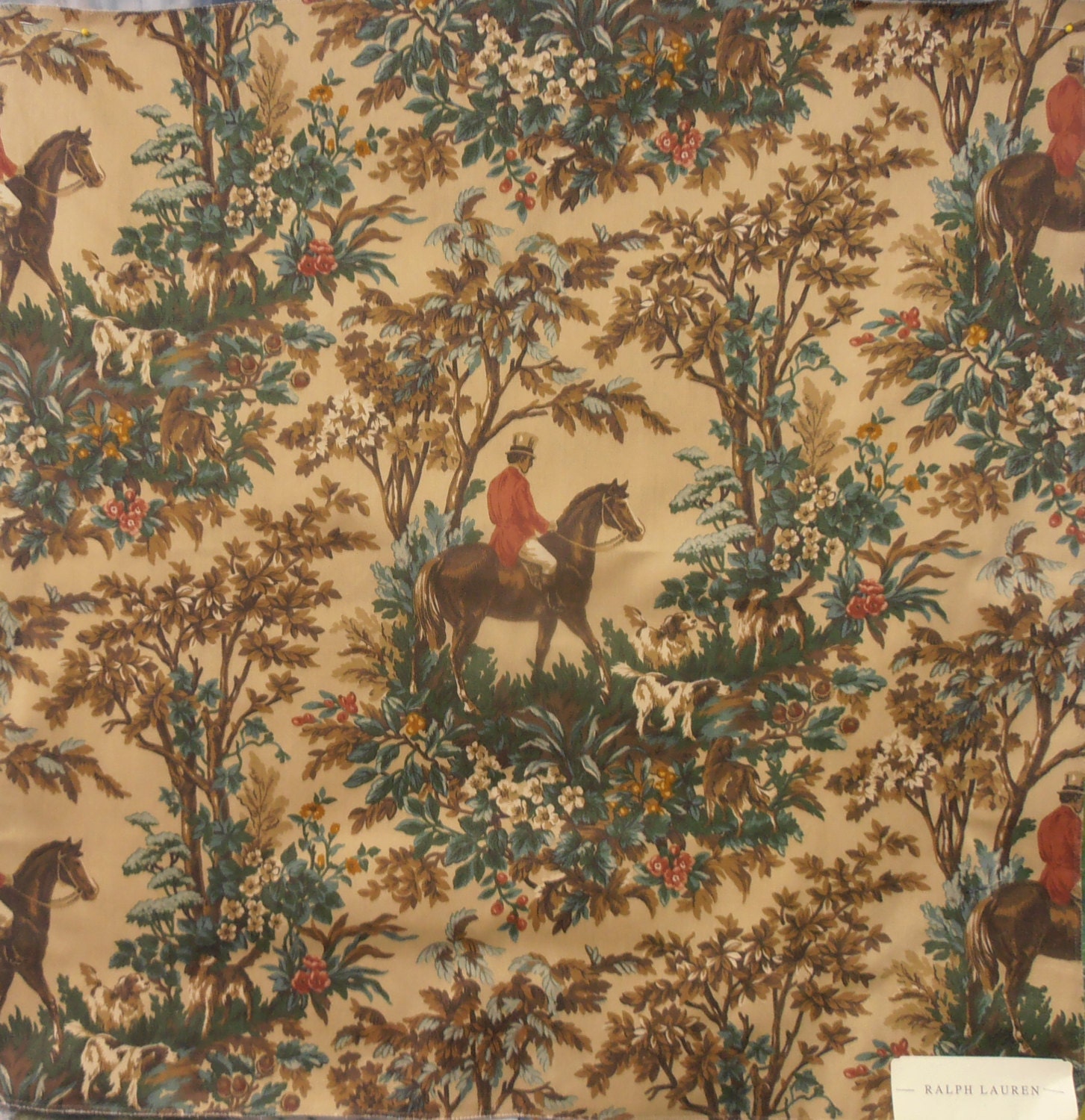 ralph lauren equestrian print