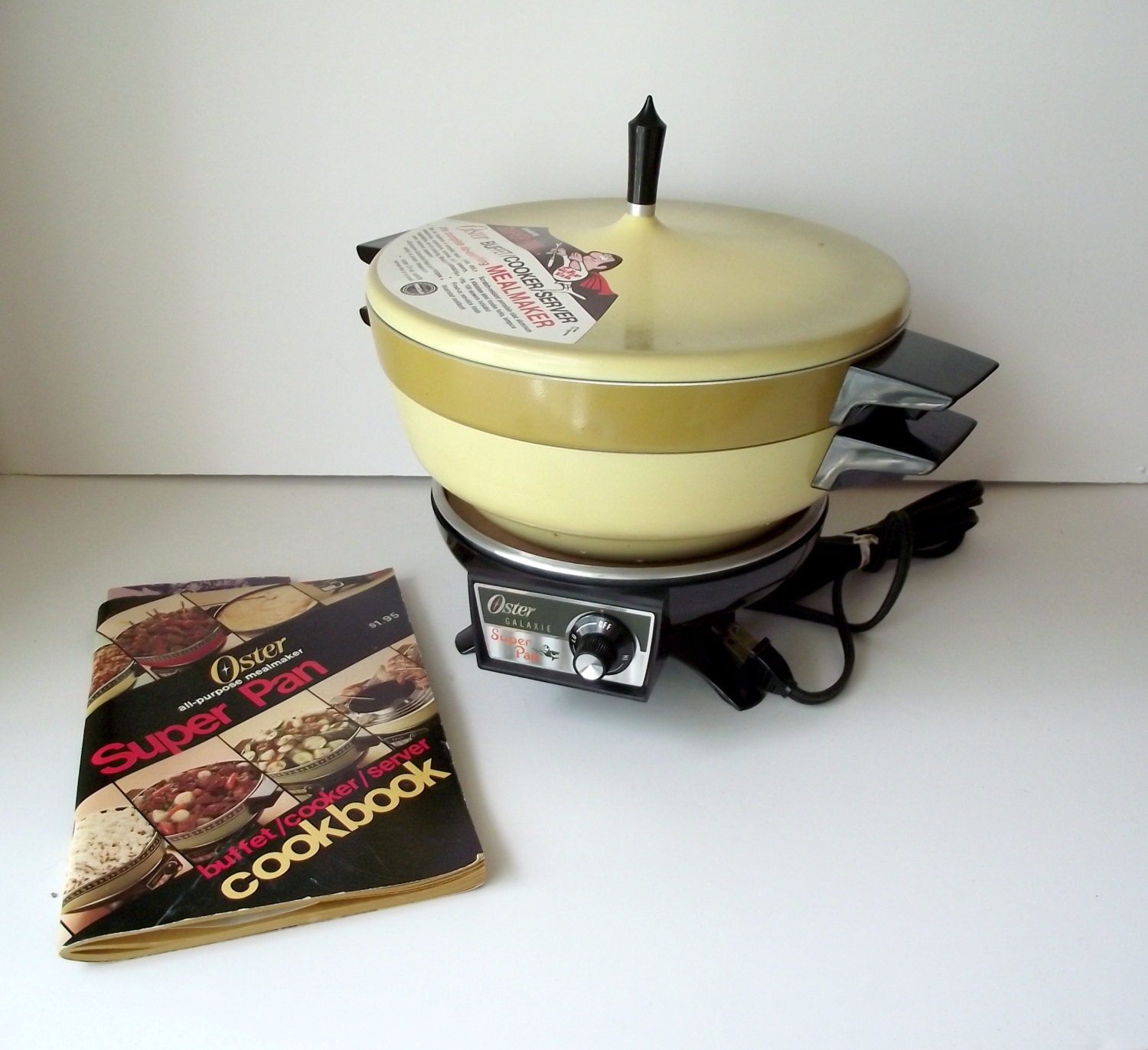 Electric Fondue Pot Oster Super Pot Harvest by StilettoGirlVintage