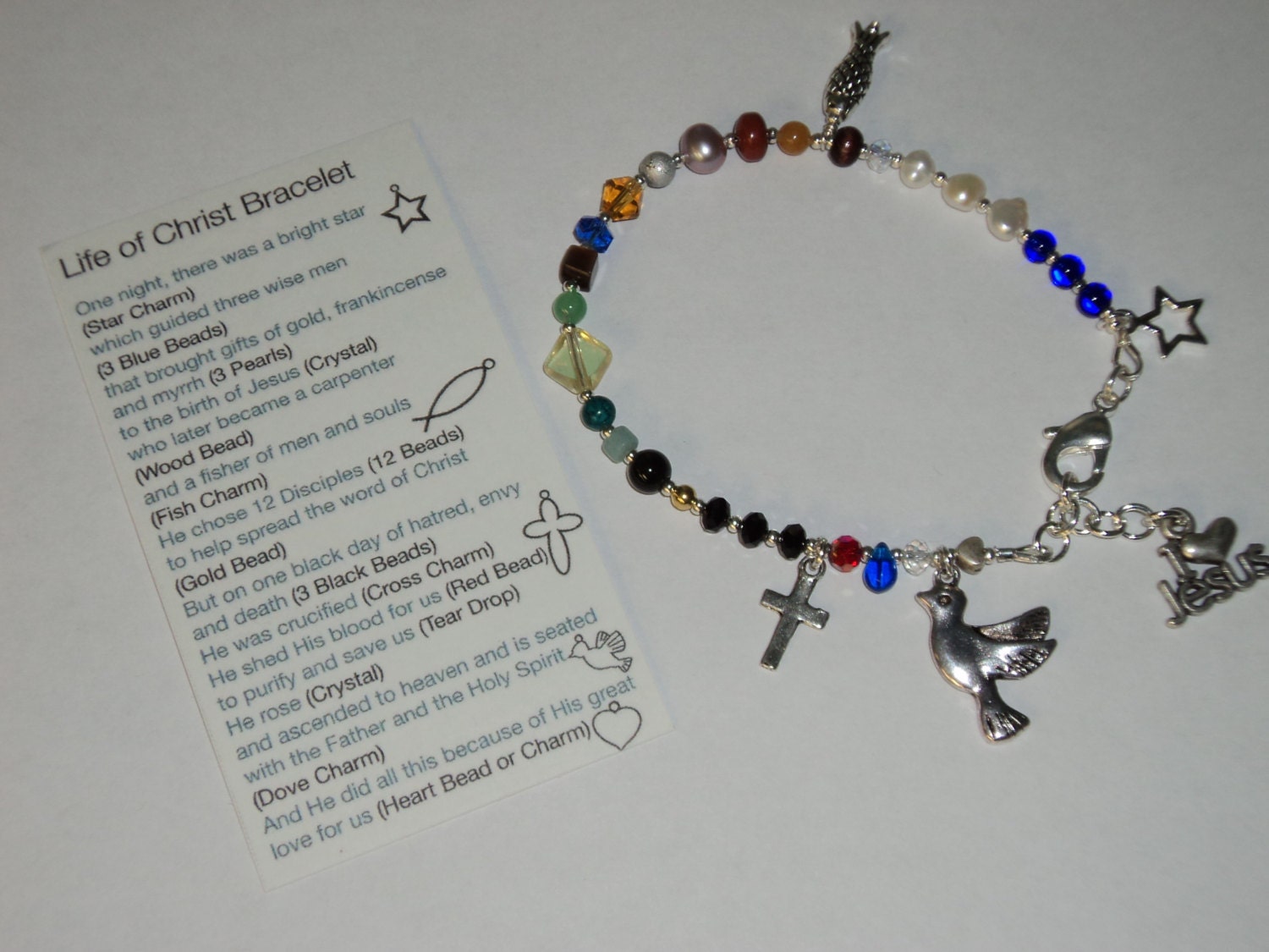 Items similar to Life of Christ Bracelet - Set of 12 on Etsy