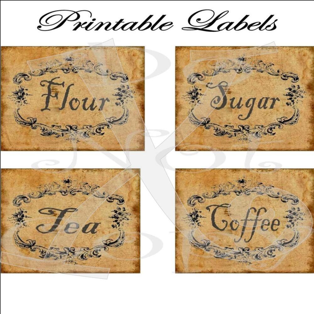 Labels Printable 4 Per Sheet Primitive By Epatternmyfrontporch