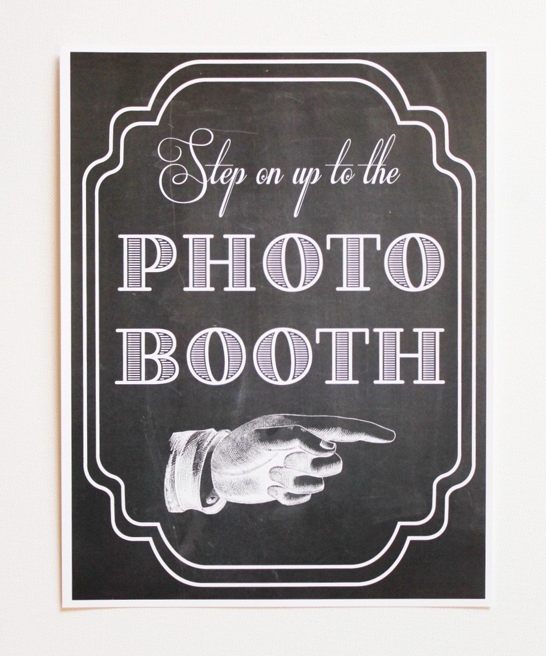 Printed Photo Booth Sign. Photo Booth Prop. by LittleRetreats