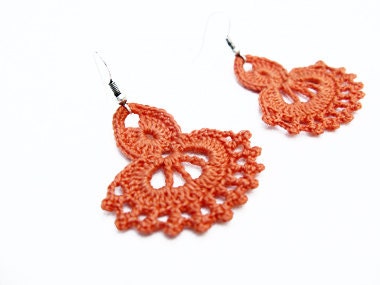 Pdf Tutorial Crochet Pattern Dangle Earrings By Accessoriesbynez