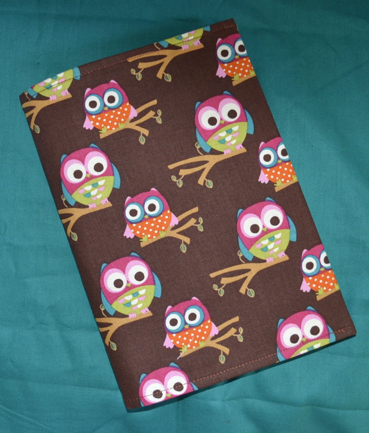A5 Refillable Fabric Woodland TREE OWLS Journal 9.2 x 6.4 Inch Travel Art Journal Album Student Sketch Wedding Planner Book Cover