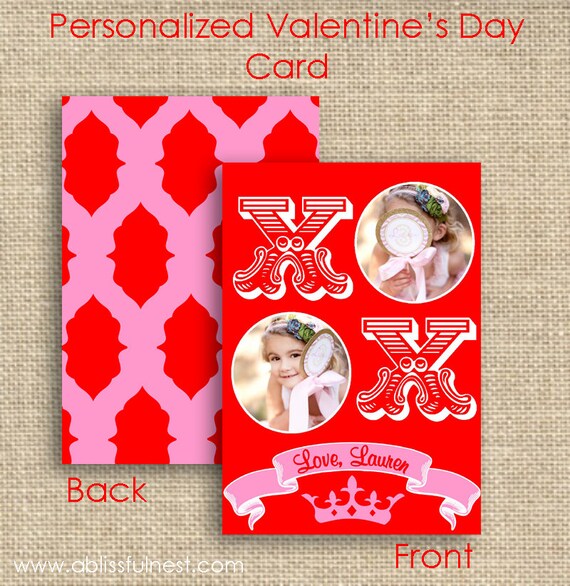 Personalized Valentine's Day Card For Kids - Add Your Photo - PRINTABLE - By A Blissful Nest Il_570xn