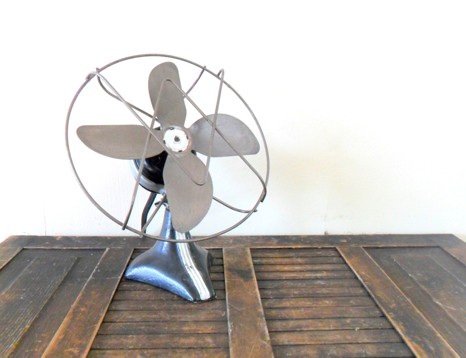 industrial chic adjustable kwikway zip electric desk fan - urban - metal - office decor