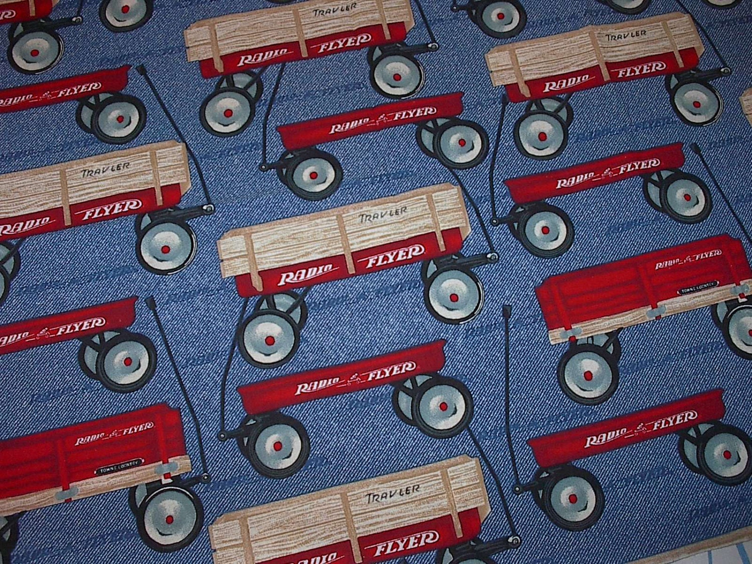 Radio Flyer Wagon Light Weight Woven Fabric by redtabbyboutique