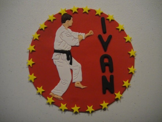 Karate/Martial Arts Edible Fondant Cake Topper by ...