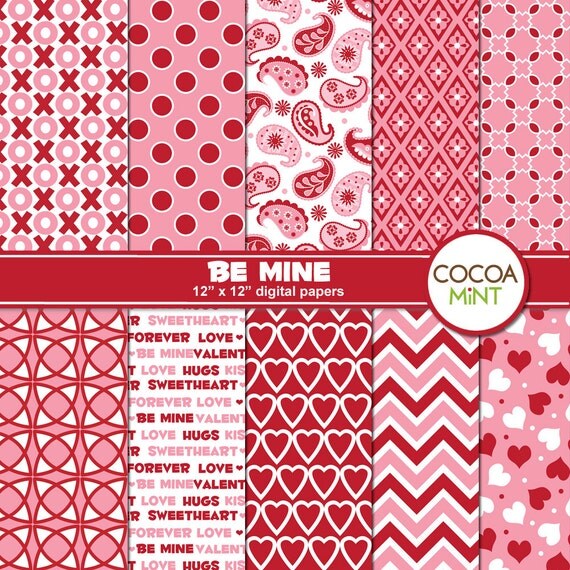 Be Mine Digital Papers Il_570xn
