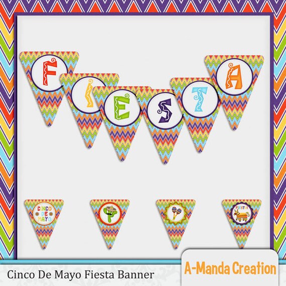 Cinco De Mayo Fiesta Banner FIESTA Il_570xn