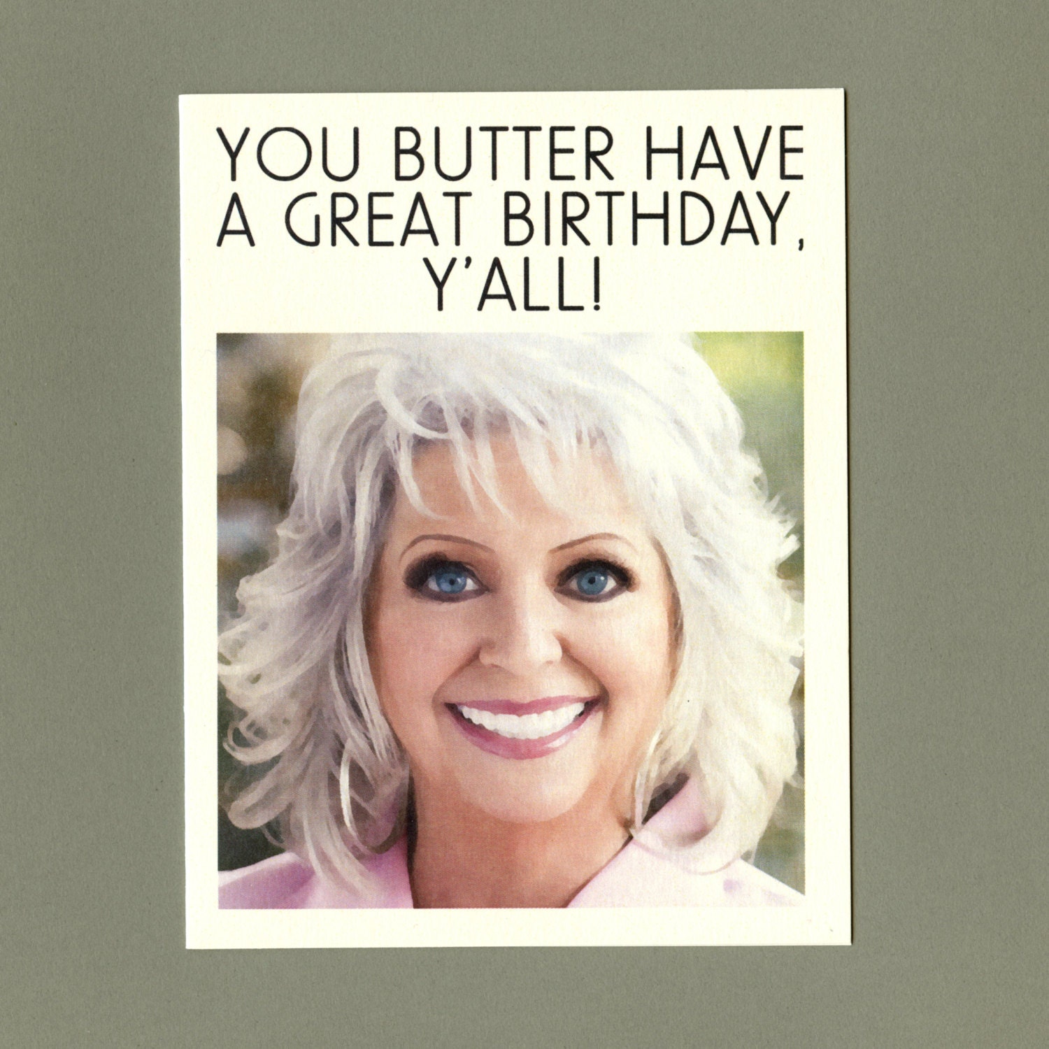 PAULA DEEN BIRTHDAY Card Paula Deen Funny by seasandpeas on Etsy