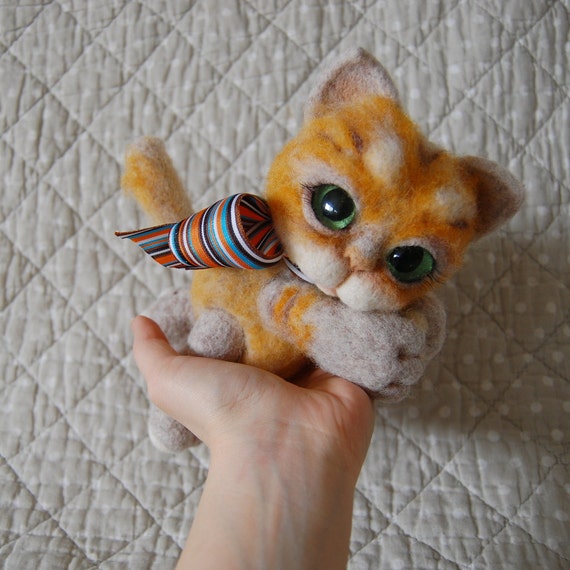 soft toy ginger cat