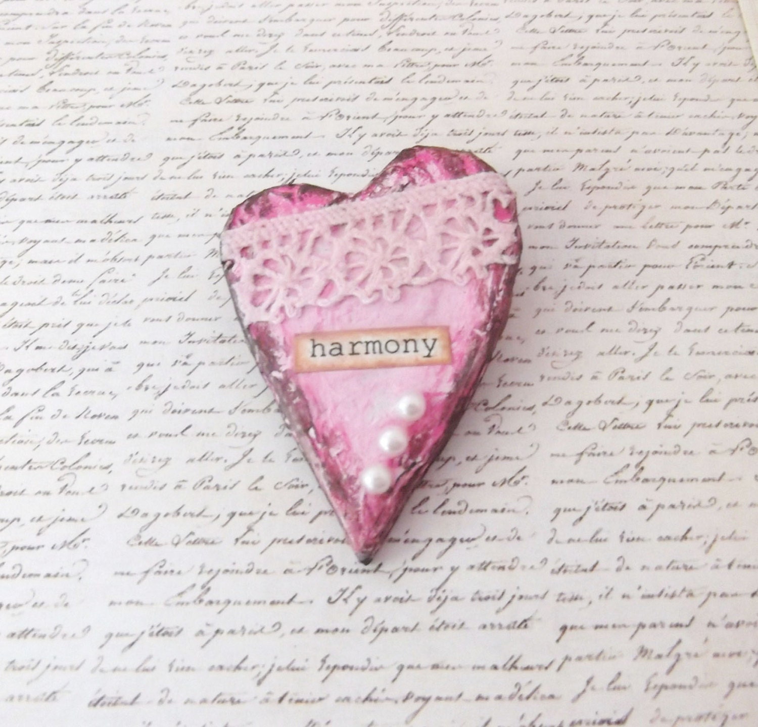 Harmony - Mixed Media Brooch