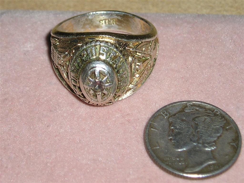 Vintage Sterling Silver Army Ring Military With by drjewelsvern