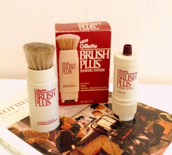 Gillette Brush Plus Shaving System Vintage by izzysvintagegarden