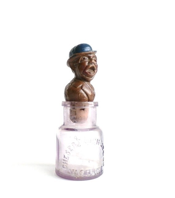 Vintage Bottle Stopper Figural Cork Stopper by DairyFarmAntiques