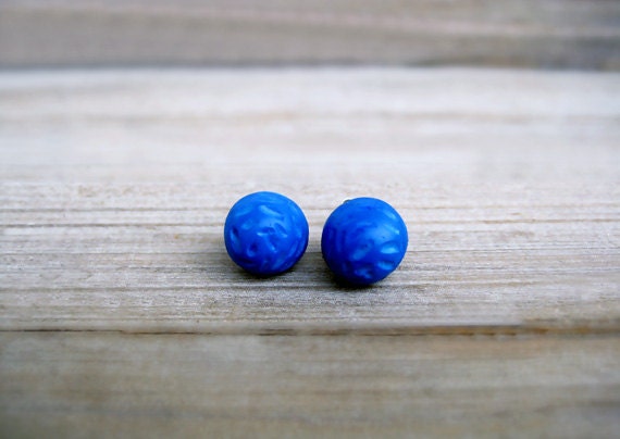 Tiny Blue Earrings - JullMade