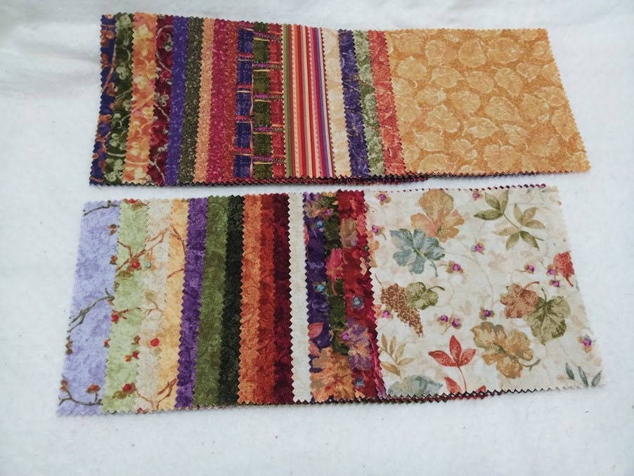 Bittersweet, 5" Pre Cut Charm Squares, by Benartex