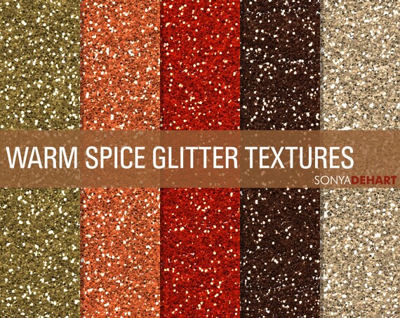 Glitter Digital Papers Glitter Textures Glitter Paper Pack Warm Spice Instant Download Il_570xn