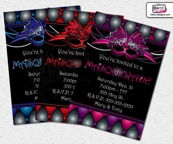 Masquerade - Party Invitation Il_570xn