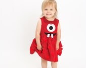 Yo Gabba Gabba Red Muno Dress for Toddler 2T Jason Wu