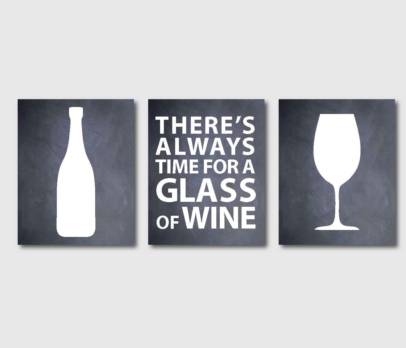 etsy.com | Kitchen wall art set, Wine decor kitchen, Wine room decor