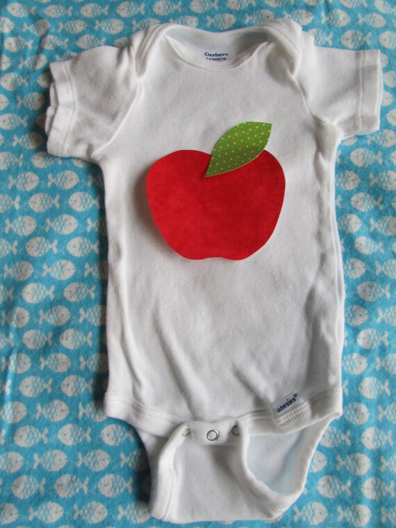 Apple Iron On Applique for tees or decor Il_570xn