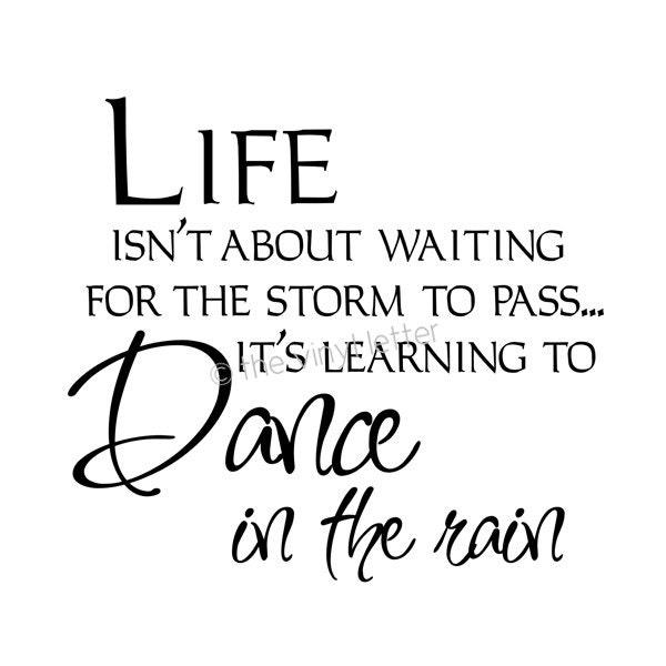 Life Storm Dance in the Rain Vinyl Wall or Tile Home Decal Sticker - TheVinylLetter