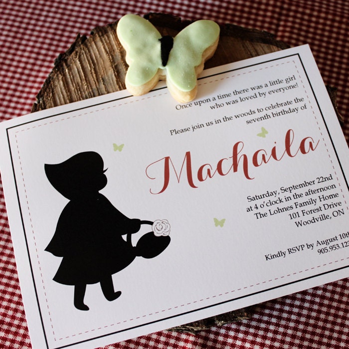 Little Red Riding Hood Inspired Printable Party Invitations : Printable Party Designs by The Tiny Tiara Il_570xn
