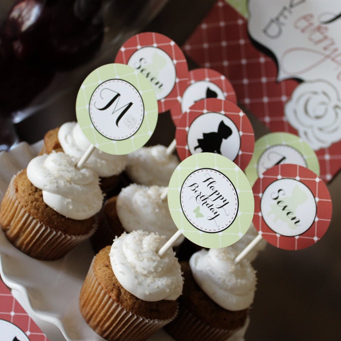 Little Red Riding Hood Inspired Printable Party Circles : Printable party Designs by The Tiny Tiara Il_570xn