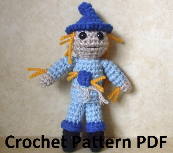 Scarecrow Crochet Pattern by CraftFrogPatterns on Etsy