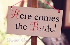 Ring Bearer Signs, Here Comes the Bride Signs