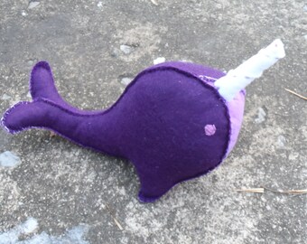 purple narwhal plush