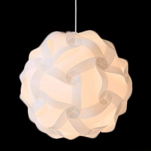 Modern IQ Puzzle LAMPSHADE DIY Jigsaw Pendant Fixture 30 Pcs U Chose 