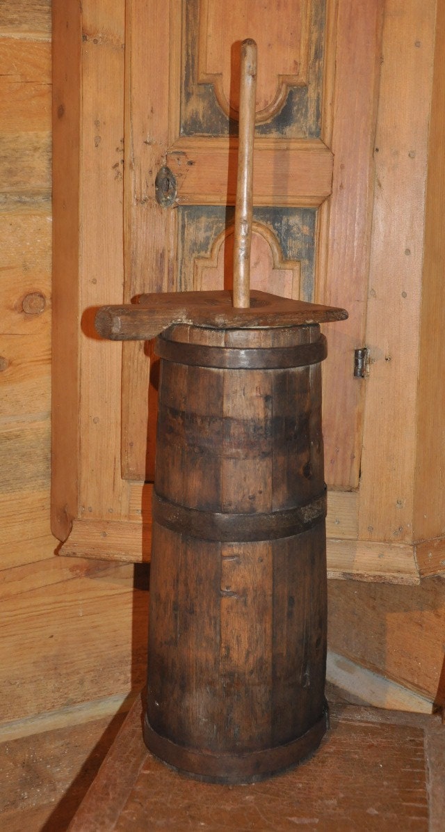 1800's Antique Wooden Butter Churn by on Etsy