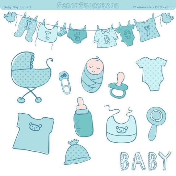baby shower pictures clip art for a boy - photo #36