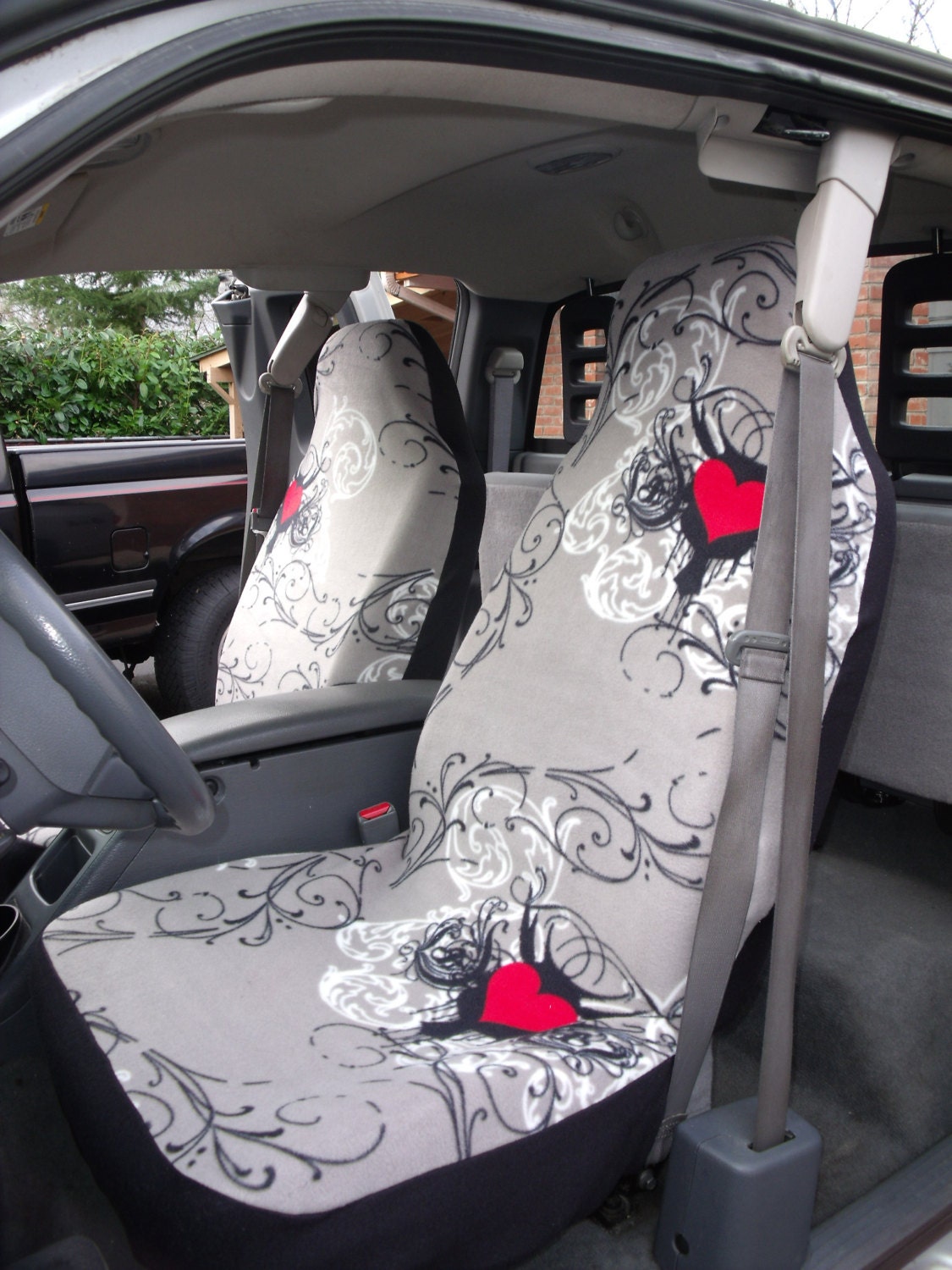 1 Set Midnight Heart Custom Made Car Seat Covers by ChaiLinSews