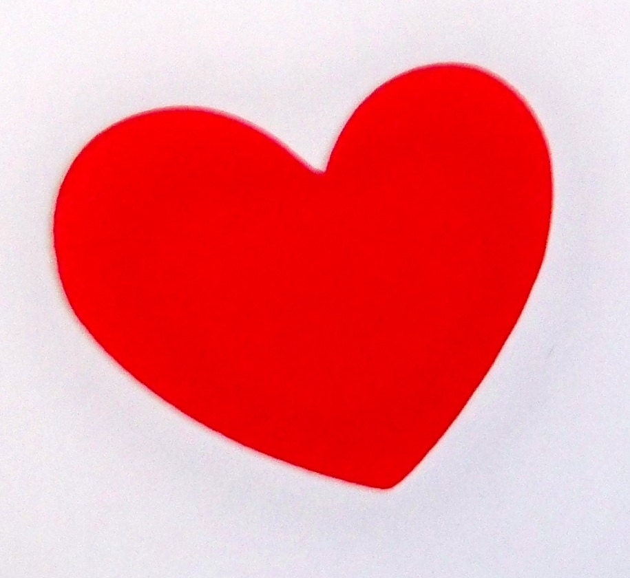 50 red cardstock heart shaped diecut 2 by SnIDesignsnSupplies