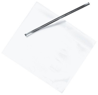 Clear Cello Bags and Silver Twist Ties 50ct Il_570xn
