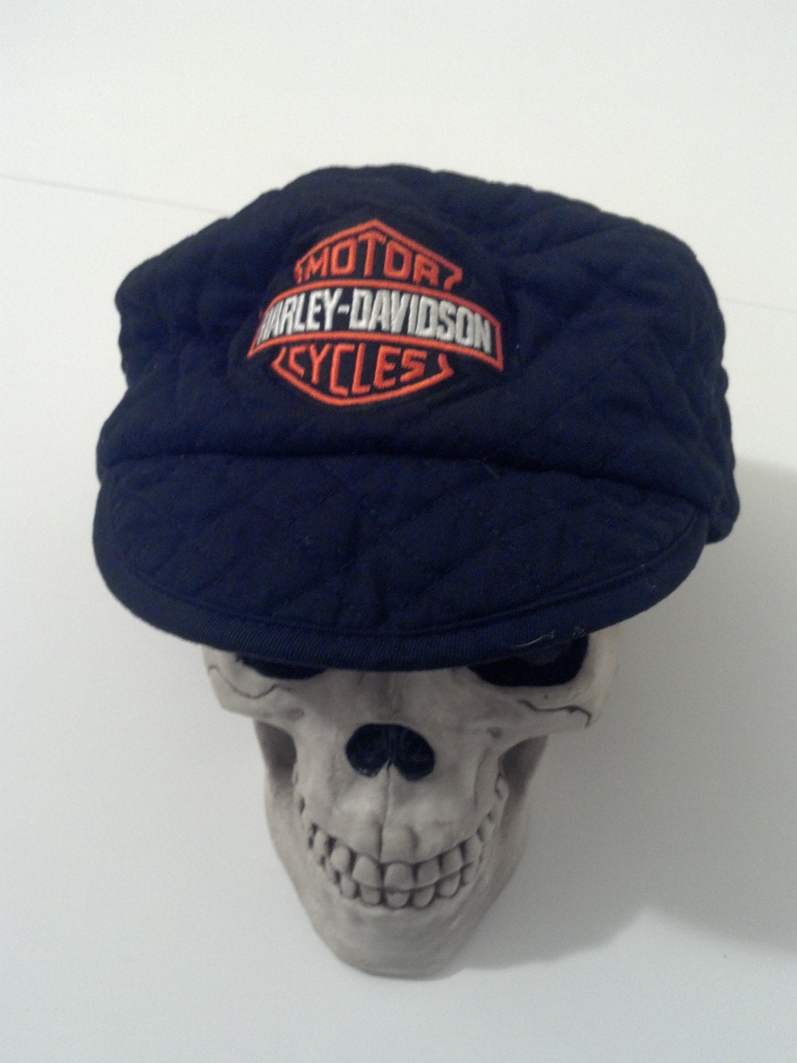 vintage style Harley Davidson motorcycle welder hat / by Evilpork