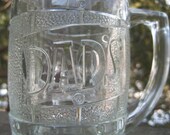 Dad's Root Beer Glass Mug  60s Promo  Advertising Art Collectible - wildlifegardener
