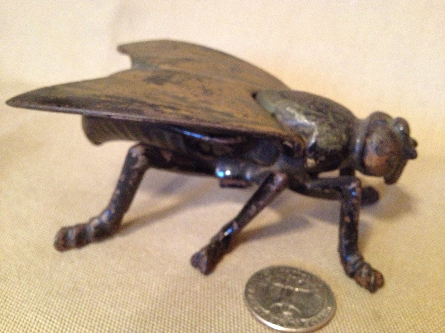 Vintage Cast Iron Fly Ashtray by TrashAngelTreasures on Etsy