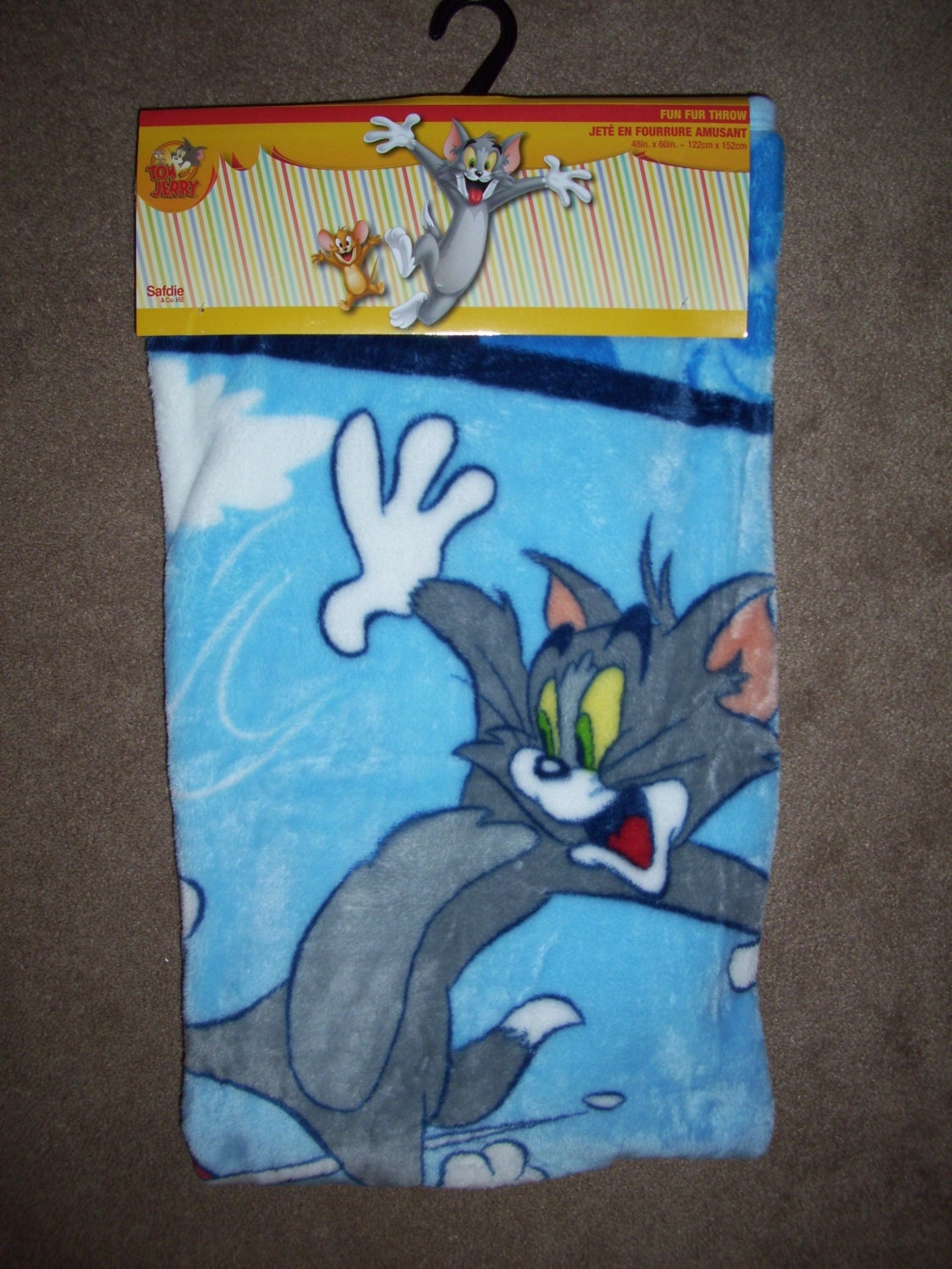 Tom and Jerry fleece blanket...Brand New.. by JAMSGOODS75 on Etsy