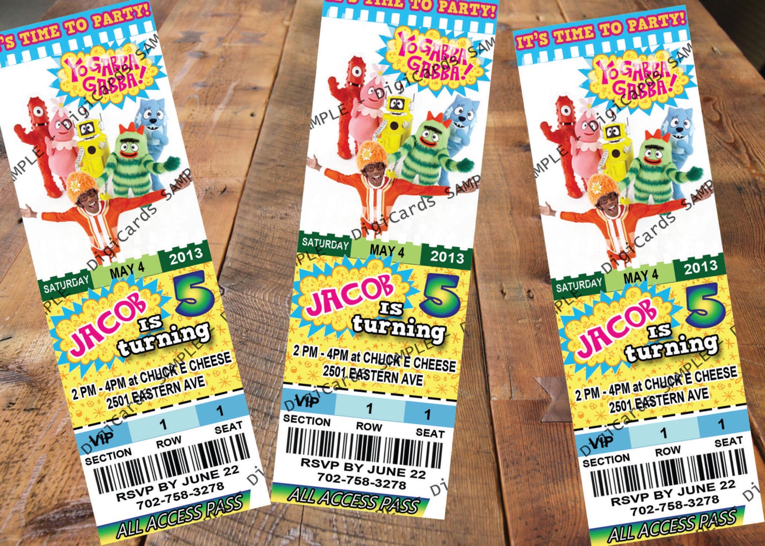 Yo Gabba Gabba Invitation